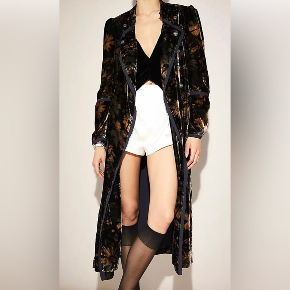 Free People Hazel Velvet duster kimono Coat - Picture 5 of 9